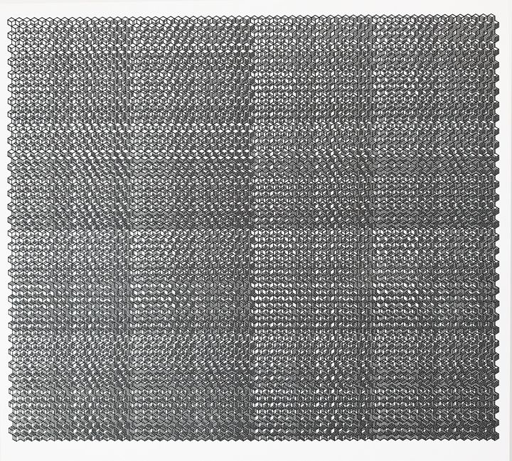 12 bits binary 3D cubes, black on white, in sequence